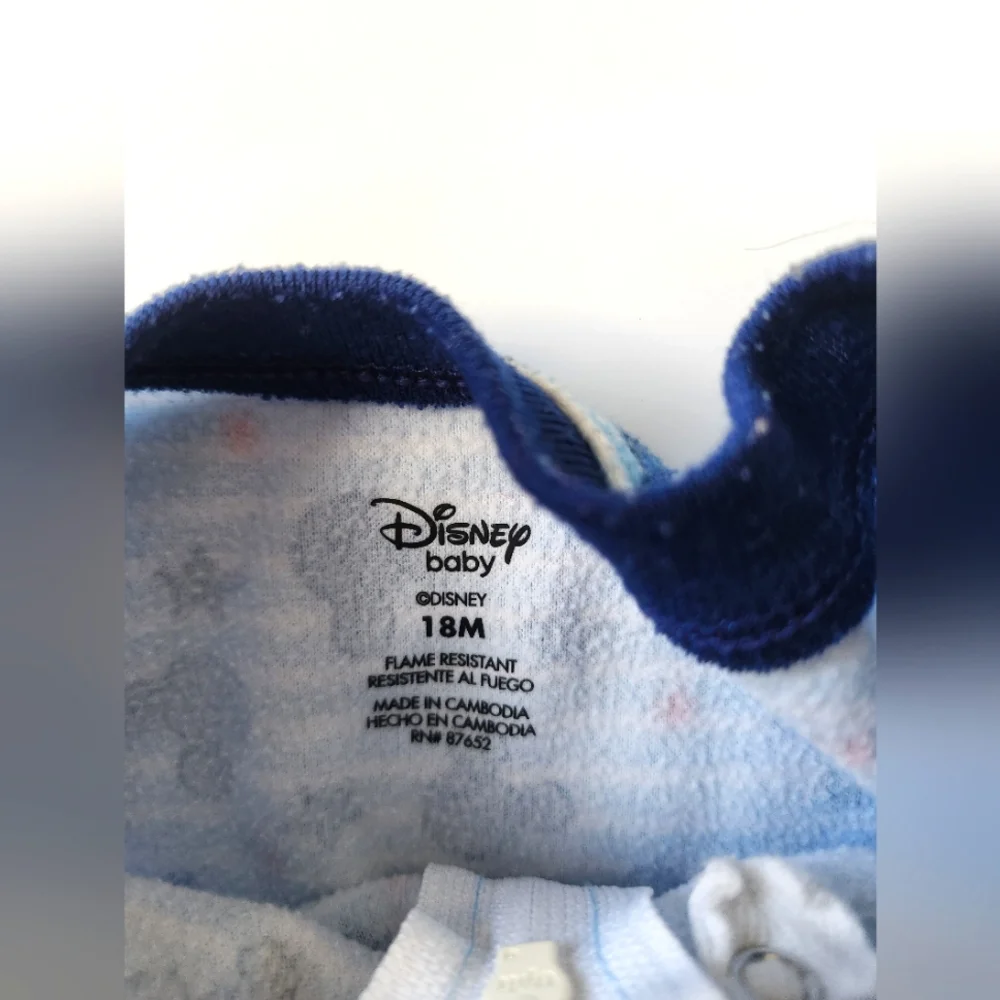 Size 18‎ Months Baby Boy Zip pajamas Micky Mouse Disney Baby